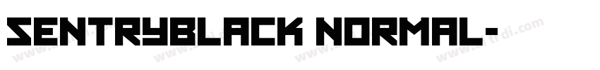 SentryBlack Normal字体转换